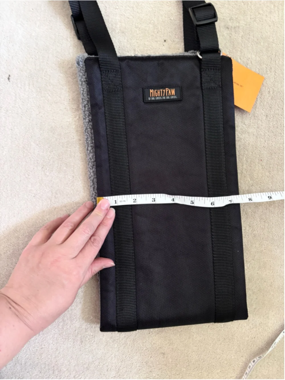 Mighty Paw Dog Support Harness Sling Size Large Black and Grey